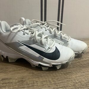 Nike Kids White and Black cleats